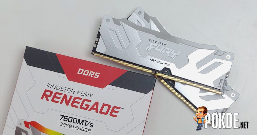 Kingston 32GB (2x16GB) DDR5 7600MT/s CL38 Fury Renegade RGB White