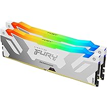 Kit Kingston 32 Go DDR5 8 000 MT/s CL38 DIMM (2 x 16 Go) FURY Renegade RGB Blanc