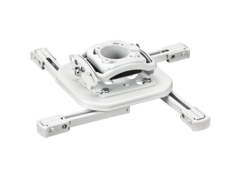 The CHIEF KITMD0305W is a complete white projector mount kit that includes RSMAUW, CMS0305W, and CMS115W components. Designed for reliability and smooth installation, it offers a TAA-compliant mounting solution for professional AV setups. Made in the United States, it supports secure positioning of projector hardware in commercial environments.