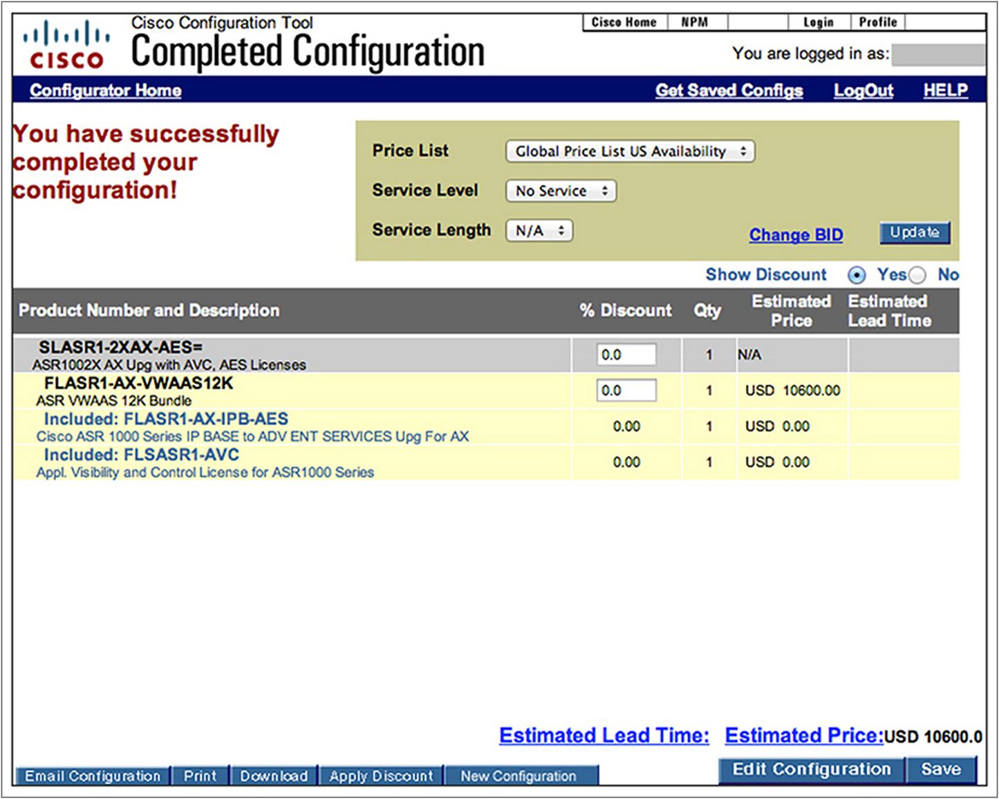 Cisco Broadband up to 48K Sessions License for ASR1000
