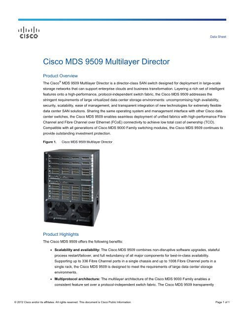 Licence d'extension Cisco SAN pour module SSN-16 (1 moteur)