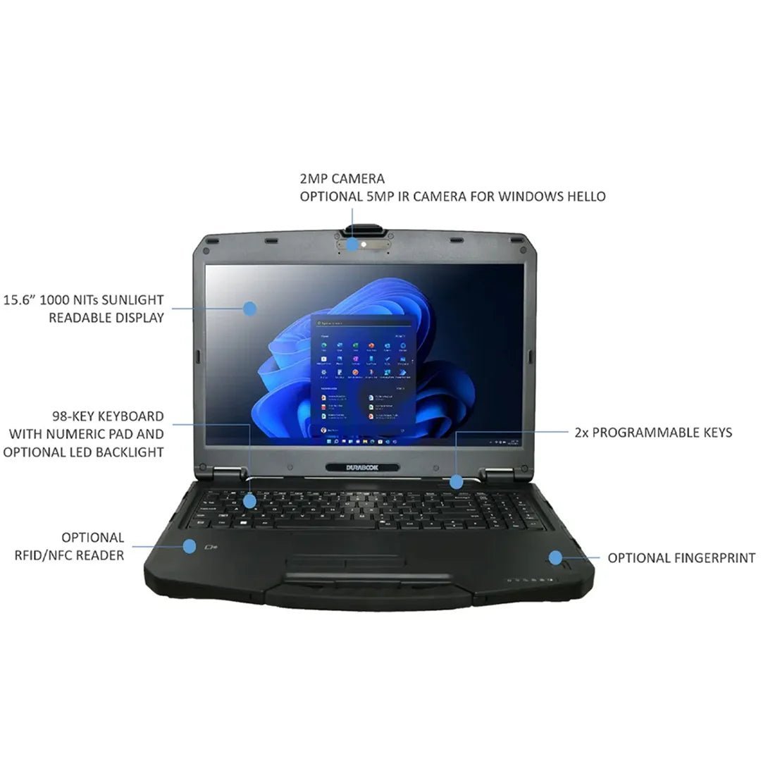 DURABOOK : MISE À NIVEAU SUNLIGHT POUR LE DURABOOK S15, écran 15" FHD 1000 nits