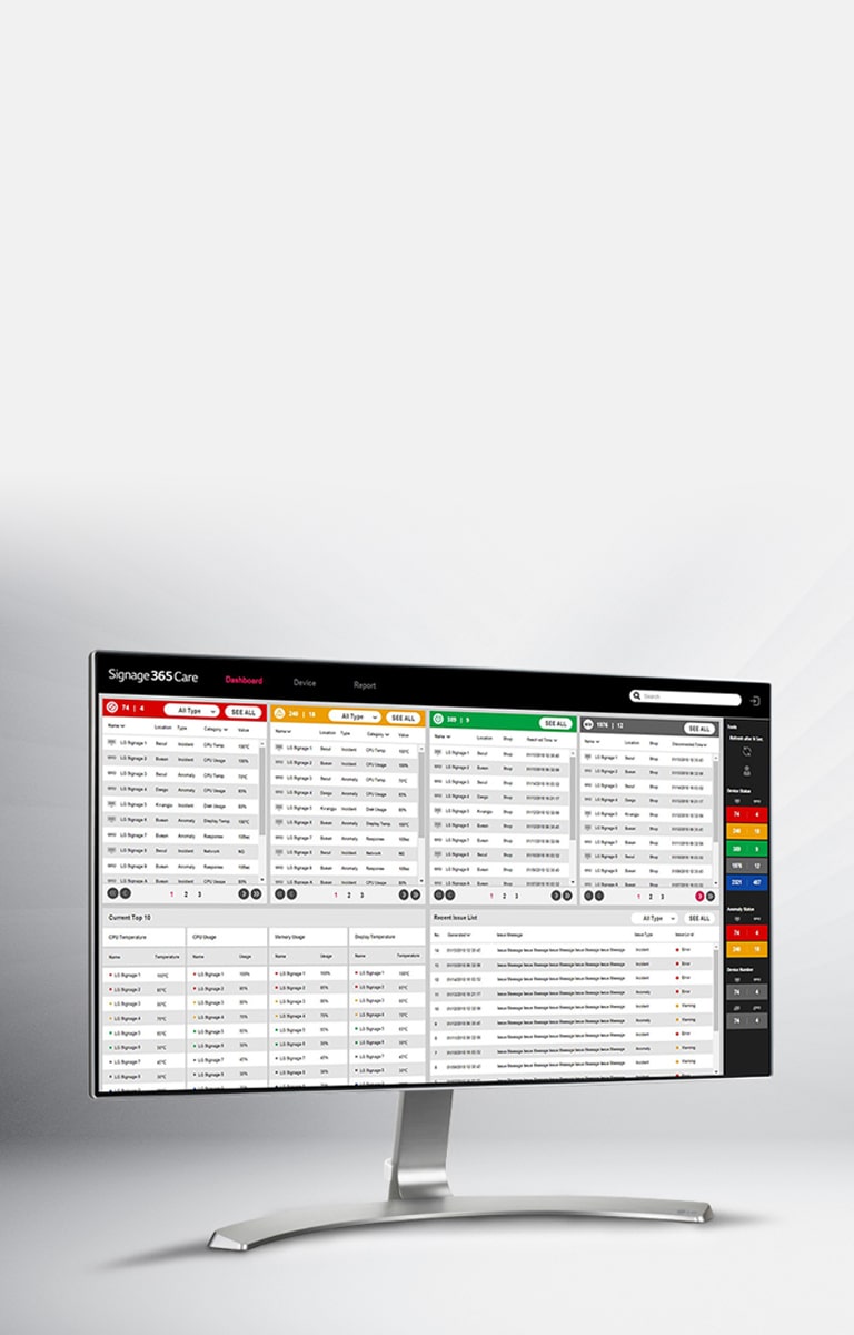 Solution de surveillance LG Signage365Care – Plan de 3 ans