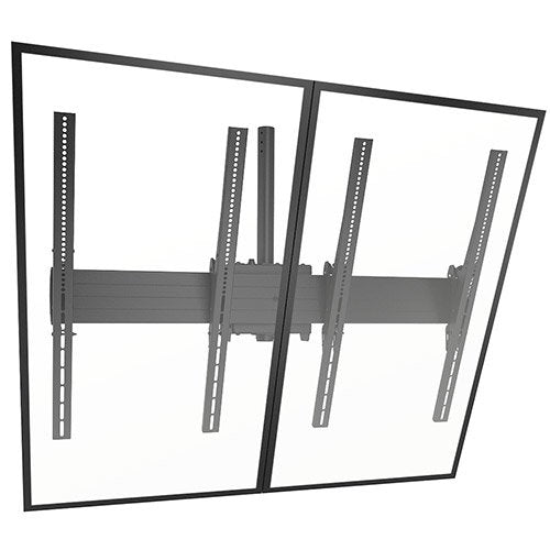 CHIEF LCM2X1UP Ceiling Mount, Side-by-Side Portrait, Black