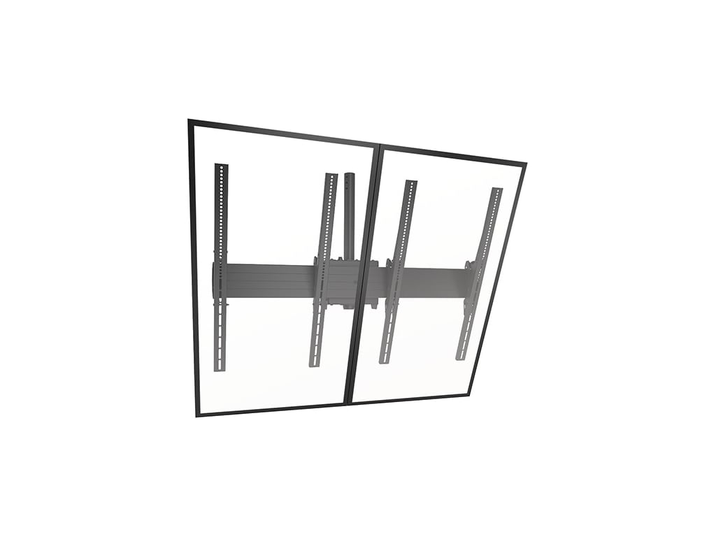 CHIEF LCM2X1UP Ceiling Mount, Side-by-Side Portrait, Black