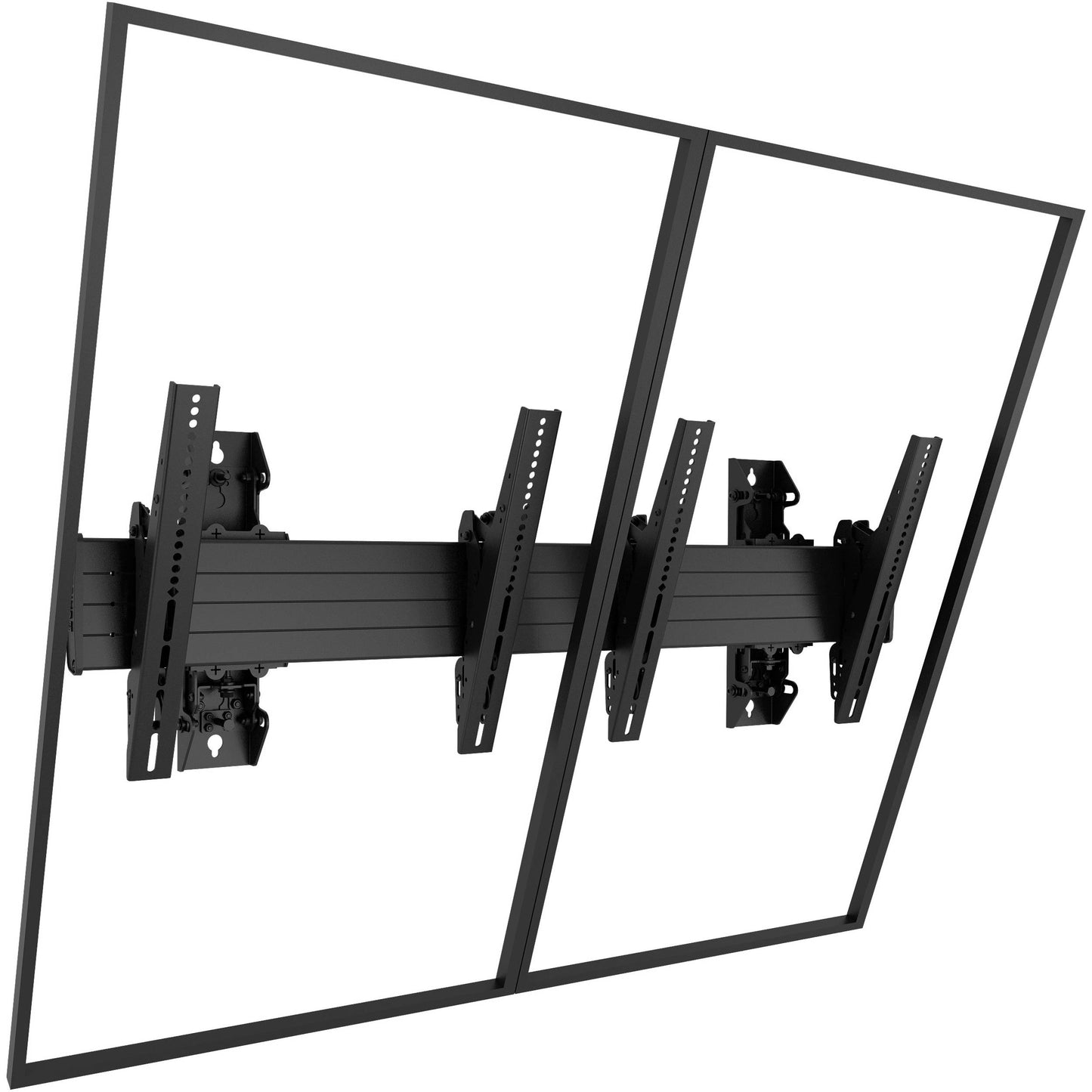 CHIEF LCM2X1UP Ceiling Mount, Side-by-Side Portrait, Black