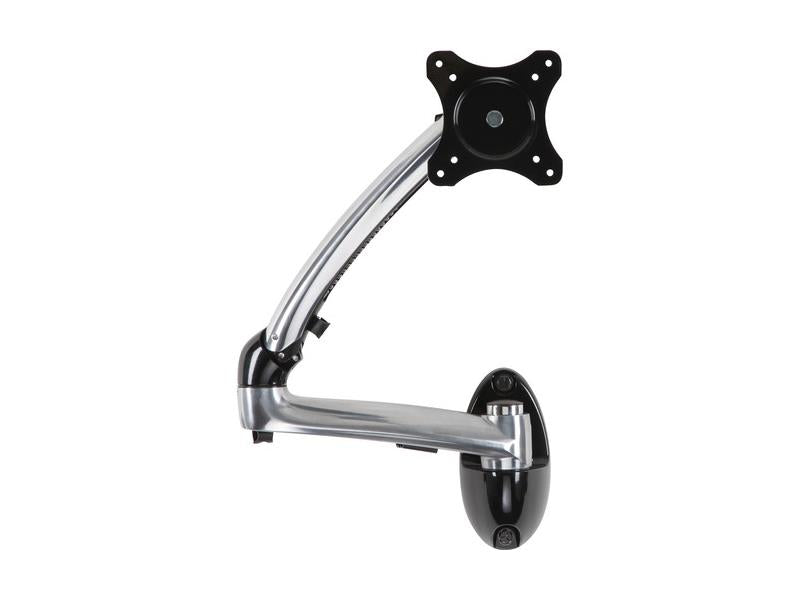 The Peerless LCW620A is a fully articulating wall mount engineered for monitors up to 29 inches and weighing up to 17.8 lbs (8.1 kg). With +45/-90 degrees tilt and 360-degree rotation, it allows maximum viewing flexibility. Ideal for professional environments requiring precise monitor positioning and cable management.