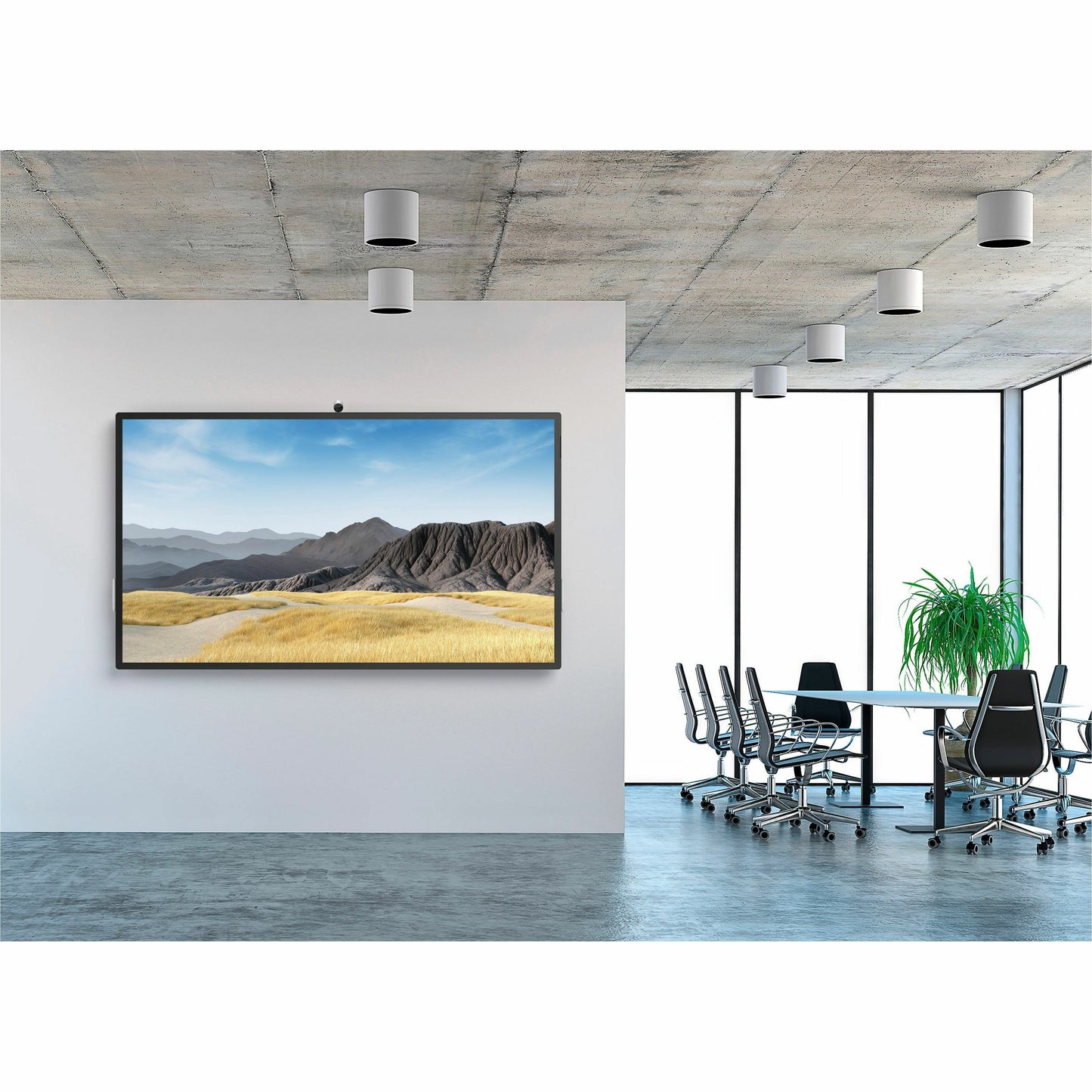 PEERLESS LG-WMF86BH Flat Wall Mount for LG 86BH5F-B, 80lb, Gloss Black