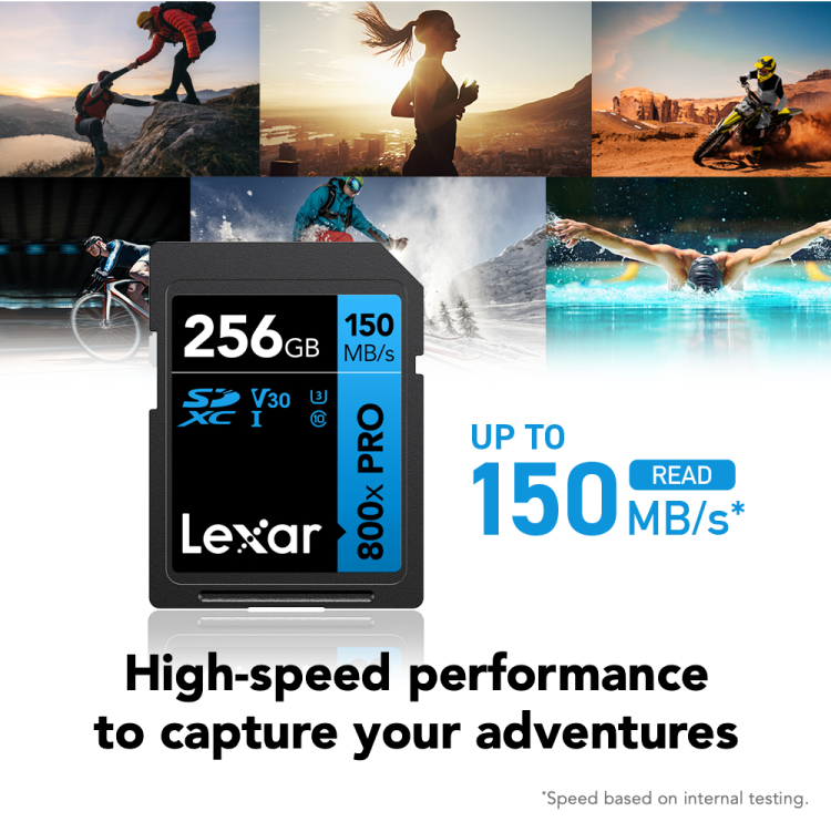 Lexar 800x PRO 256GB SDXC UHS-I U3 Memory Card