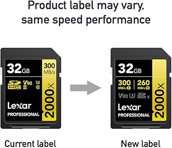 Lexar Professional 2000x SDXC 32GB UHS-II U3 Memory Card