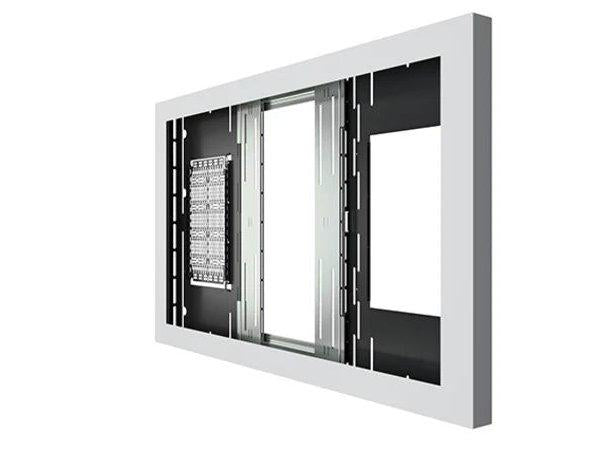 The CHIEF LW43UW is a 43-inch landscape on-wall kiosk designed to enhance commercial display environments. Finished in white and compliant with TAA, it offers a professional solution for integrating monitors or signage in public or corporate spaces. Ideal for dynamic display installations where clean aesthetics and durability are paramount.