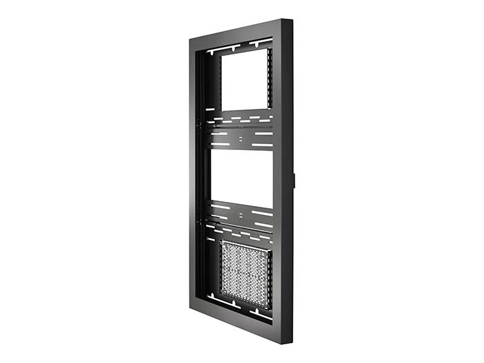 The Legrand-Chief LW55UBP fusion wall-mounted menu board solution is designed for 55-inch portrait displays, providing a streamlined and professional appearance for digital signage. With a low-profile 3-inch depth and TAA compliance, it's an excellent choice for commercial and government environments where both aesthetics and standards matter.