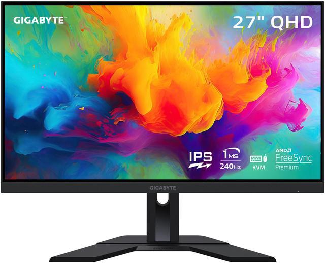 Moniteur de jeu GIGABYTE M27Q 27 pouces QHD 144 Hz IPS avec KVM