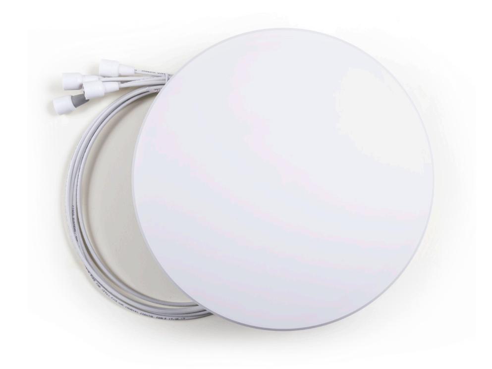 Meraki Indoor Dual-band Panel Omni Antenna, 5-port for MR42E. Designed for use across 2.4GHz and 5GHz frequency ranges, this antenna features RP-TNC connectors and is TAA compliant for government and regulated deployments. Backed by a 1-year hardware warranty, it ensures performance and compliance in enterprise networks.