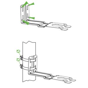 Support de montage vertical Cisco Meraki pour antennes MA-ANT-3-C/D