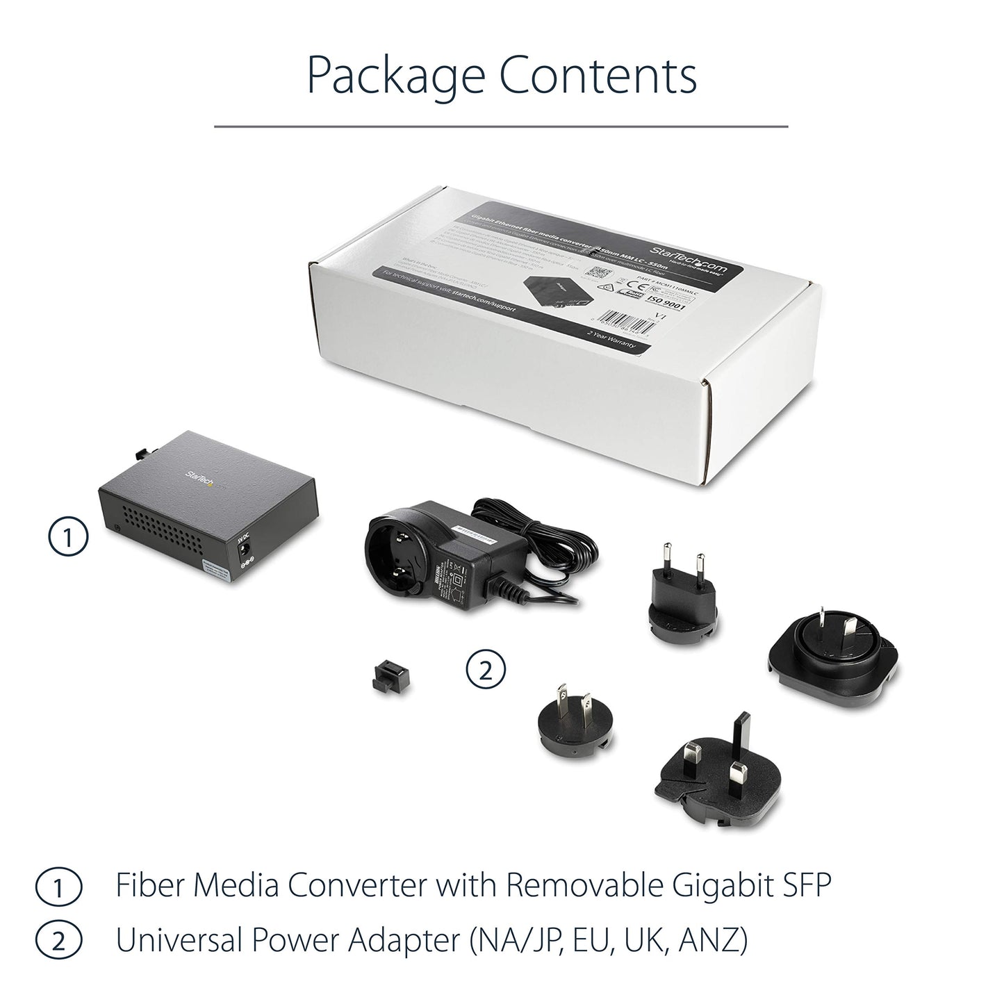 STARTECH Fiber Media Converter 850nm LC MM 550m - MCM1110MMLC