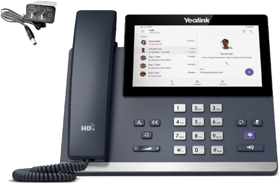 Téléphone Yealink MP56 E2 Teams avec Android 13 et écran tactile HD