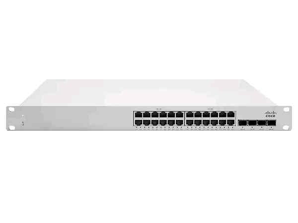 The CISCO Meraki MS250-24P is a cloud-managed Layer 3 switch with 24 Gigabit Ethernet ports and 370W PoE+ capability. Designed for scalable enterprise networks, it offers high availability with stackable architecture and secure cloud management. Ideal for mid-sized to large deployments seeking simplified operations and enhanced performance.