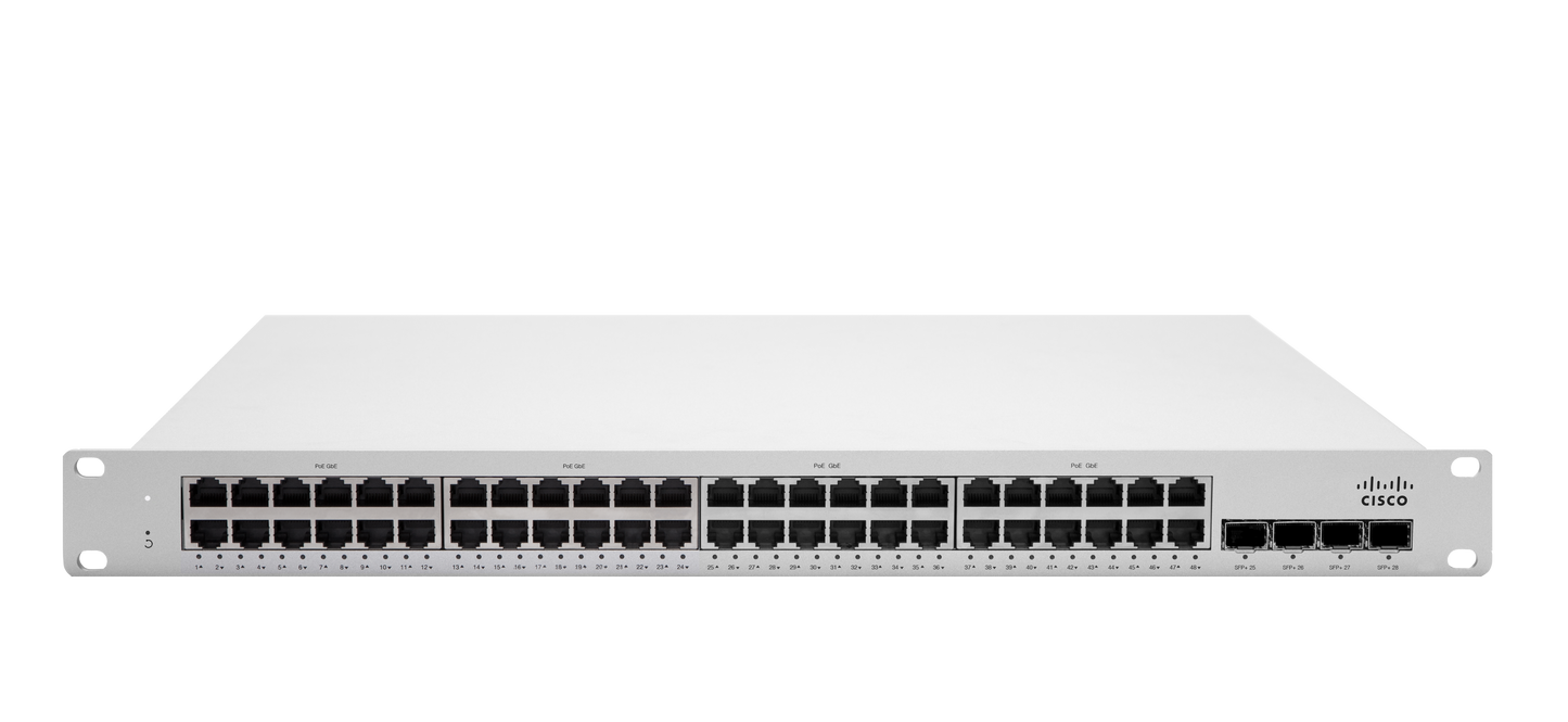 Cisco Meraki MS250-48LP 48-Port L3 Cloud-Managed PoE Switch