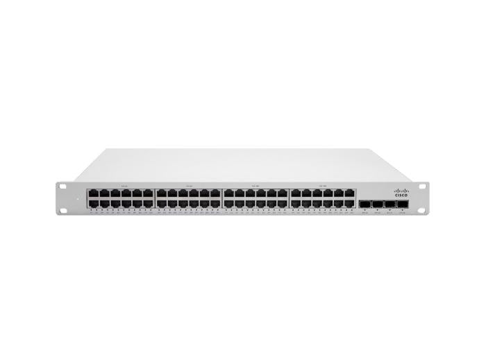 The Cisco Meraki MS350-48 is a Layer 3 cloud-managed switch with 48 Gigabit Ethernet ports, designed for scalable enterprise networks. Featuring advanced stacking capabilities, it simplifies centralized management through the Meraki dashboard. Ideal for high-density deployments requiring reliability and performance.
