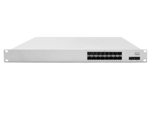 The Meraki MS425-16 is a Layer 3, cloud-managed switch with 16 high-speed 10G SFP+ fiber ports, designed for enterprise-scale distribution and aggregation networks. Built for reliability and performance, it enables robust connectivity and network scalability. TAA compliance and a compact 1RU form factor make it ideal for government and commercial deployments.