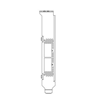 NVIDIA FRU Short Perforated Bracket for QSFP28 Adapters