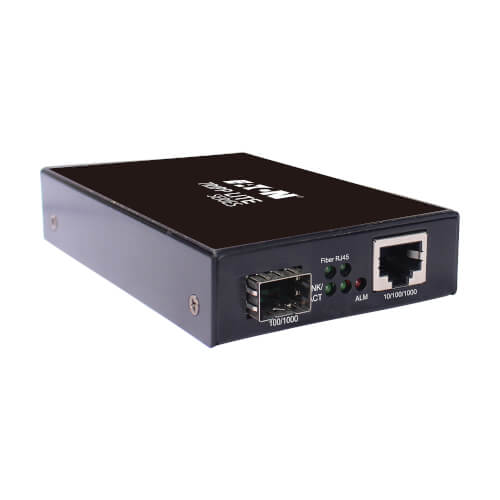 Eaton Tripp Lite Series Hardened Gigabit Fiber to Ethernet Media Converter, 10/100/1000 Mbps, RJ45/SFP, -10degrees to 60degreesC, TAA
