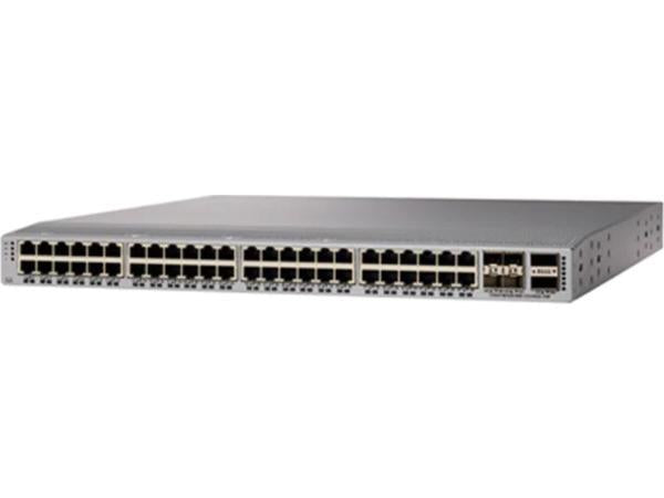 The Cisco Nexus 9348GC-FXP is a high-performance, limited-orderable 1U rack-mountable switch that features 48 Gigabit Ethernet ports and 6 uplink ports including 4x 10/25G SFP28 and 2x 40/100G QSFP28. Designed for modern data centers, it delivers line-rate Layer 3 switching with advanced features and scalability, supported by extensive routing protocol options, 24GB RAM, and 128GB SSD storage.