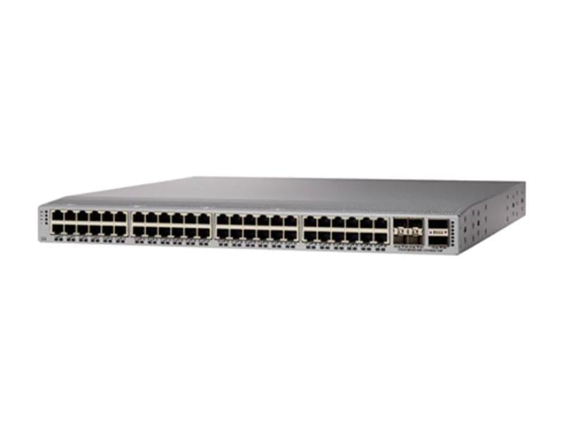 The Cisco Nexus 9348GC-FXP is a compact 1RU Layer 2/3 switch offering 48 1G copper ports and 4 high-speed 10/25G uplinks for enhanced network scalability and performance. With 24GB RAM and 128GB of SSD storage, it supports advanced routing protocols such as OSPF, EIGRP, and RIPv2, and offers MACsec encryption for secure data transport. Ideal for enterprise and data center deployments, this switch is designed for robust operation, efficient power use, and ease of remote management.