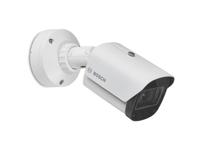 The BOSCH NBE-7703-ALX is a rugged 4MP HDR bullet IP camera engineered for dependable performance in demanding security environments. Designed with a robust IP66/67 and IK10-rated housing, it offers excellent environmental and impact protection. Its 4.7–10mm lens delivers flexible coverage, ideal for outdoor surveillance applications.