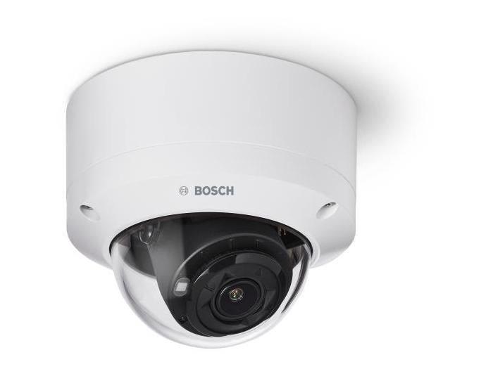 The BOSCH NDV-5704-AL-GOV is a high-resolution fixed dome IP camera equipped with 8MP HDR imaging and infrared capability, designed for demanding security applications. With a 3.2–10.5 mm varifocal lens and I/O support, it provides versatility and clarity in a variety of indoor or outdoor surveillance environments. It is also TAA compliant, making it suitable for government and regulated deployments.