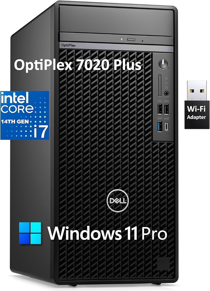 Dell OptiPlex 7020 Tower, Core i7-14700, 16GB, 512GB SSD, Win 11 Pro