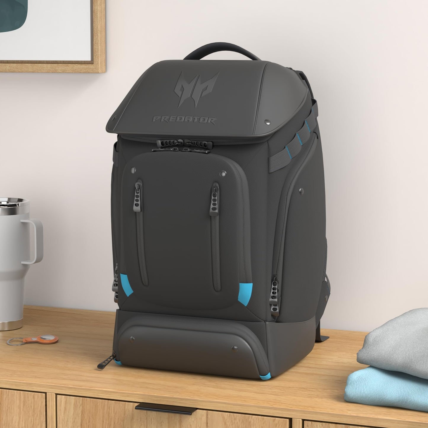 Sac à dos utilitaire ACER Predator bleu sarcelle, compatible avec les ordinateurs portables jusqu'à 17 pouces