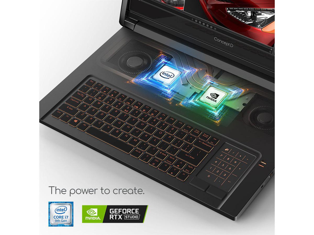 Acer CN917-71-96FM is a high-performance laptop built for demanding computing tasks. It features a 9th Gen Intel Core i9-9980HK processor, a powerful NVIDIA GeForce RTX 2080 GPU, and 32 GB of DDR4 RAM for seamless multitasking and graphics-intensive workloads. Its 17.3-inch UHD 4K IPS touchscreen provides sharp visuals and immersive interaction.