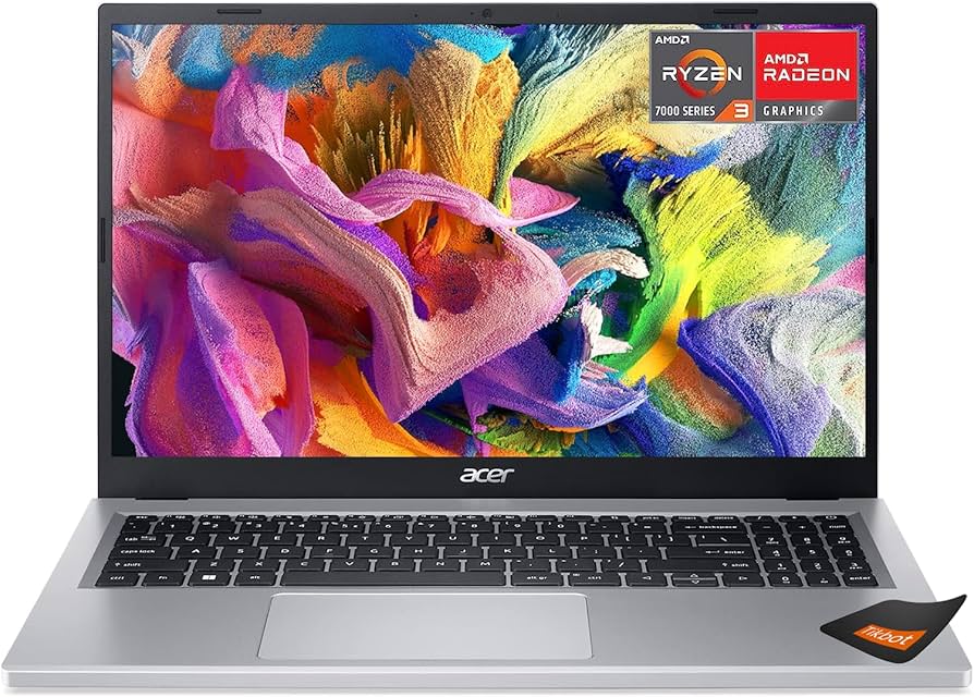 ACER 15.6" Ryzen 3 7320U Laptop, 8GB LPDDR5, 256GB SSD, Win11 Home