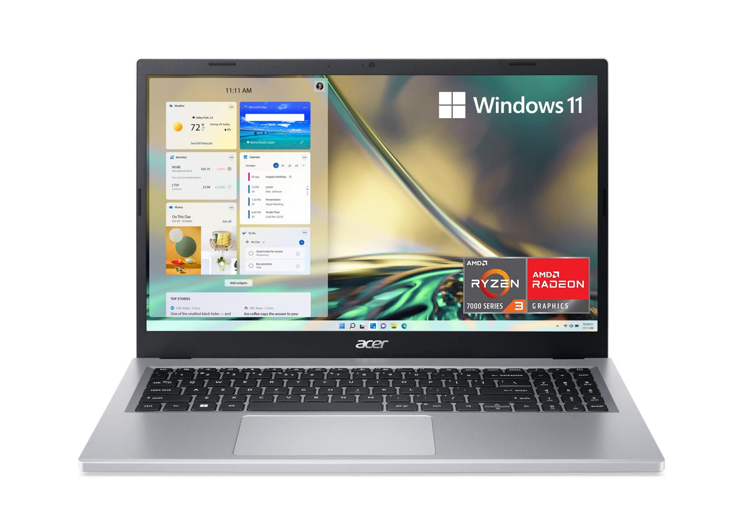 ACER 15.6" Ryzen 3 7320U Laptop, 8GB LPDDR5, 256GB SSD, Win11 Home