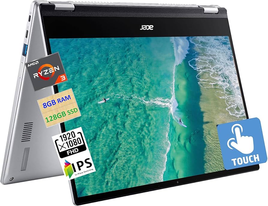 ACER 14in Chromebook, Ryzen R3, 8GB, 256GB SSD, ChromeOS