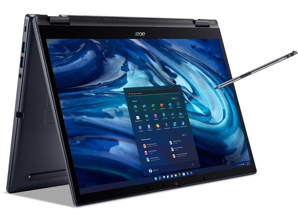 ACER's TMP414RN-41-R6EK is a powerful 14.0-inch convertible notebook featuring a Full HD+ multi-touch IPS display and the AMD Ryzen 5 PRO 6650U processor. Equipped with 16GB DDR5 RAM, a fast 512GB PCIe Gen 4 NVMe SSD, and integrated AMD Radeon 660M graphics, it delivers strong performance for business and professional multitasking. With Windows 11 Pro, an Acer Active Stylus Pen, and a comprehensive I/O set including USB4, HDMI, and RJ-45, it's built to handle mobile productivity with style and efficiency.