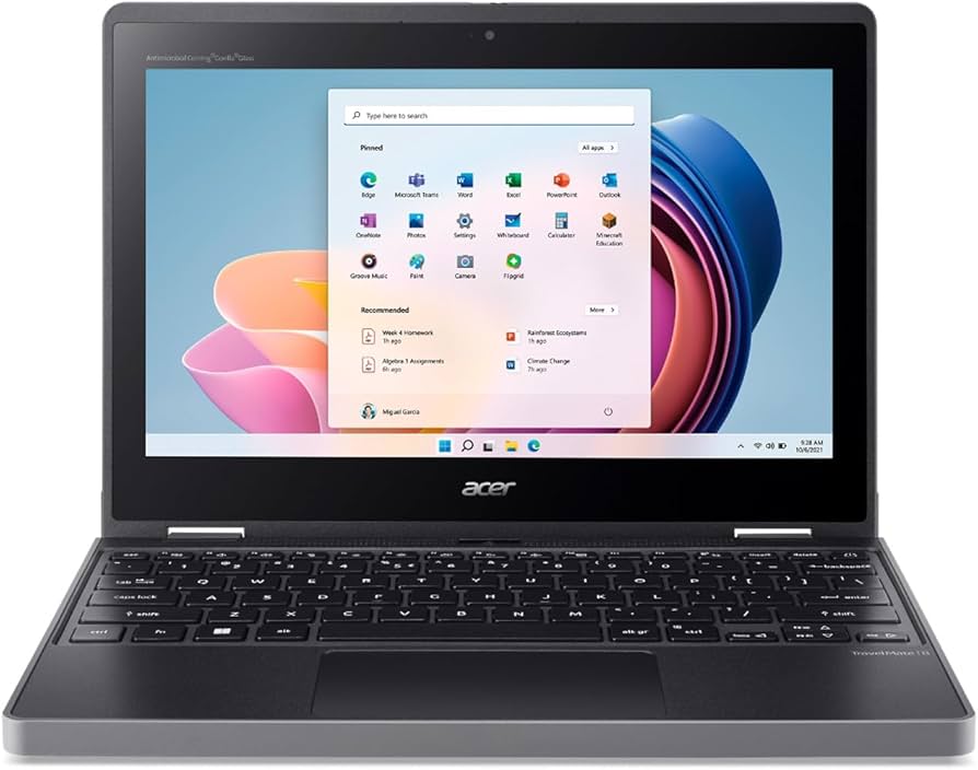 ACER 11.6" IPS Laptop, Intel N100, 8GB, 128GB eMMC, Win11 Pro Edu