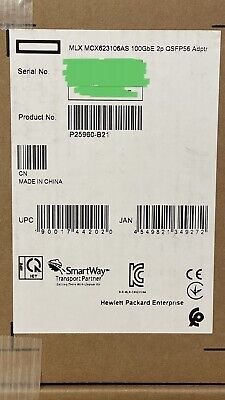 HP MLX MCX623106AS 100GbE 2-Port QSFP56 Ethernet Adapter
