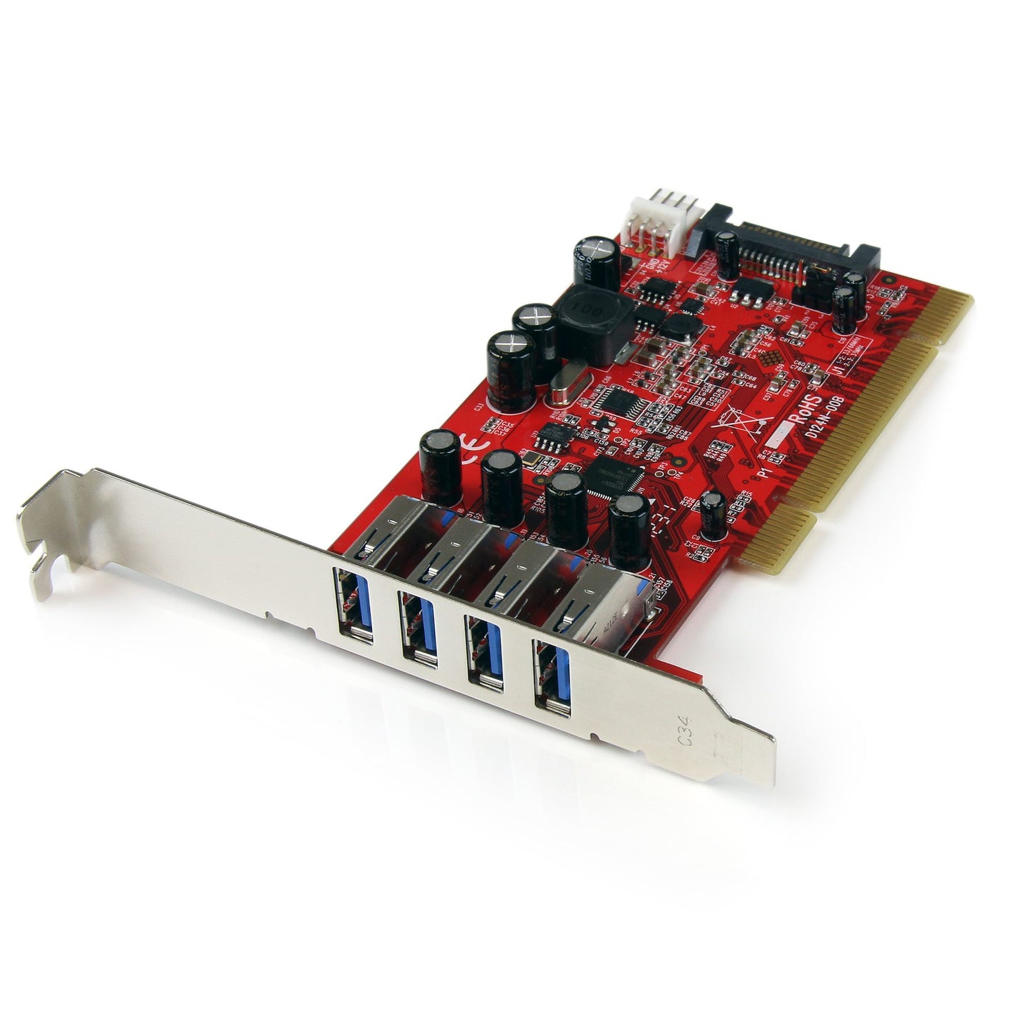 StarTech 4-Port USB 3.0 PCI Adapter Card w/ SATA Power