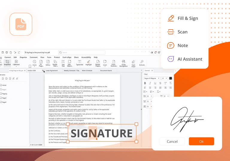 Foxit PDF Editor Maintenance & Support License, Volume 10-35 Users
