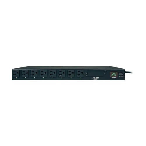 Eaton Tripp Lite Series 1.9kW Single-Phase Local Metered Automatic Transfer Switch PDU, 2 120V L5-20P / 5-20P Inputs, 16 5-15/20R Outputs, 1U, TAA