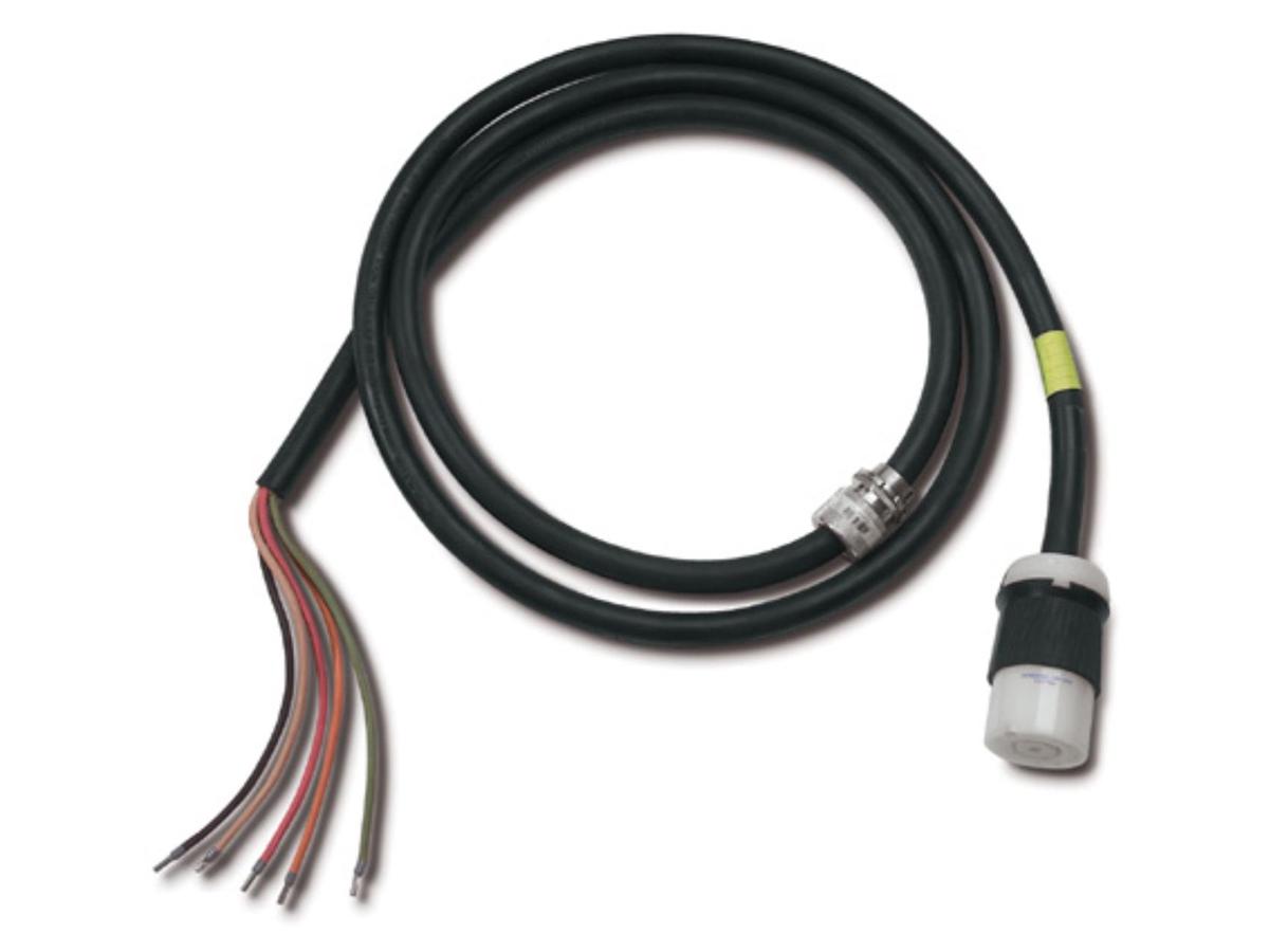 The APC InfraStruXure Whips 9-foot power cable is designed for high-performance power distribution in data centers and industrial environments. Featuring a NEMA L21-20 female connector and bare wire termination, this cable ensures flexibility and reliability in custom power installations. Built with SOOW 5-wire 12 AWG conductors, it supports robust current delivery and complies with TAA standards.