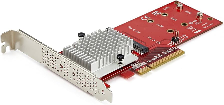 StarTech PCIe x1 to x16 Slot Extension Adapter, External, Red