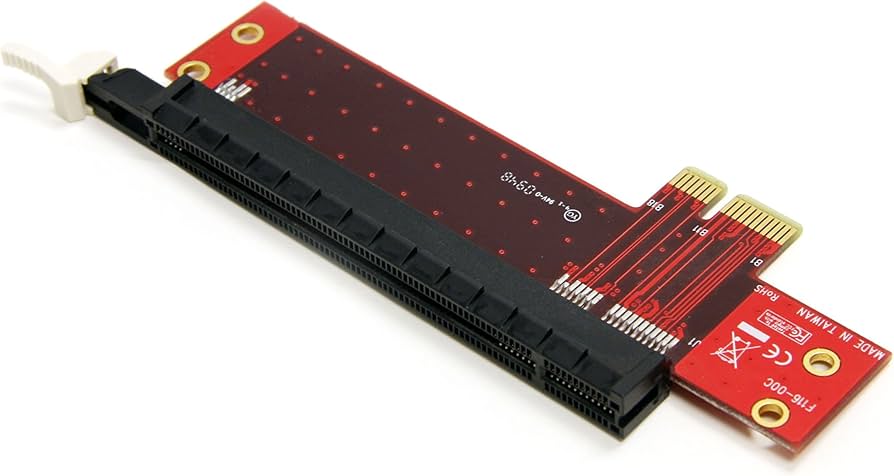 StarTech PCIe x1 to x16 Slot Extension Adapter, External, Red