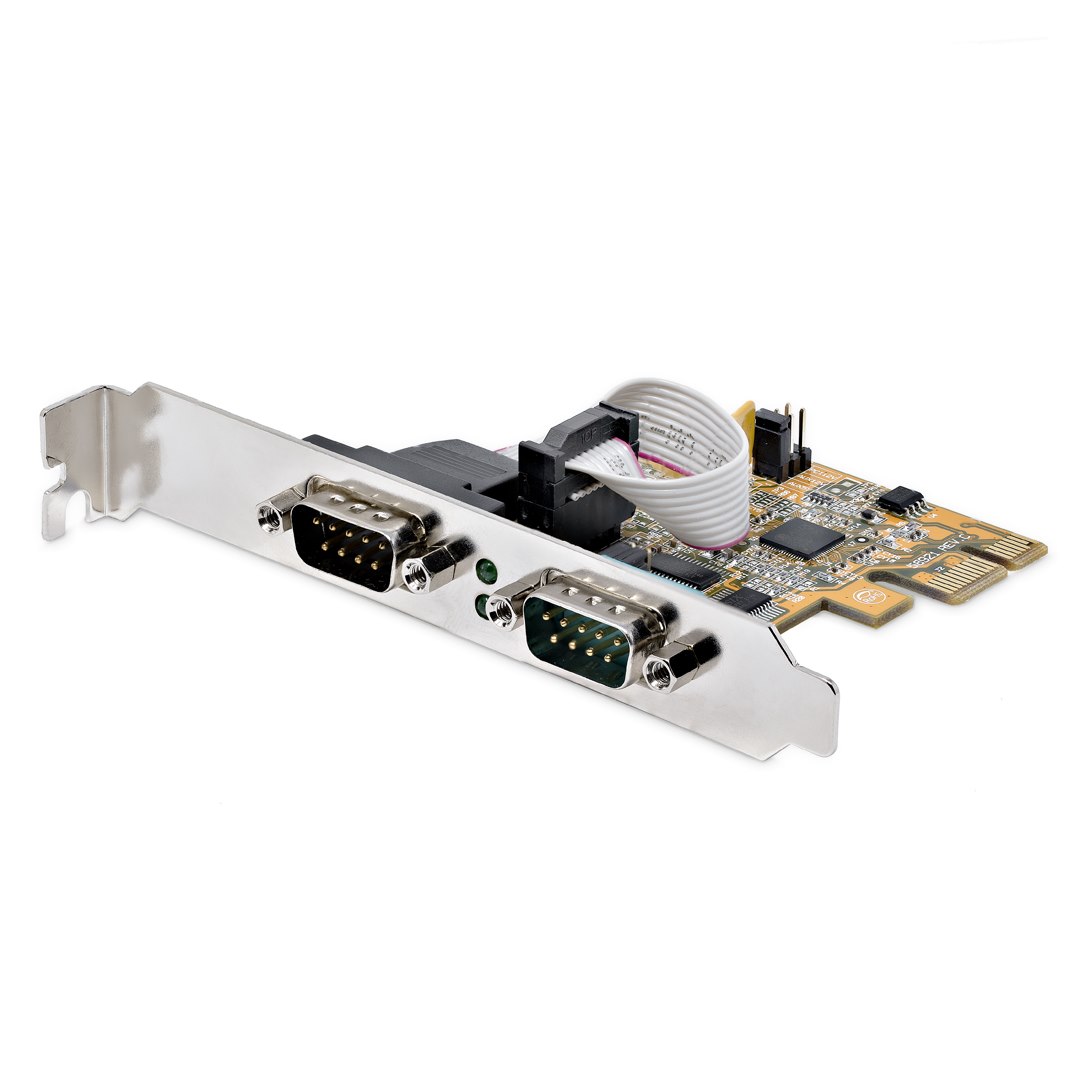Carte série StarTech PCIe RS232 à 2 ports avec UART 16C1050