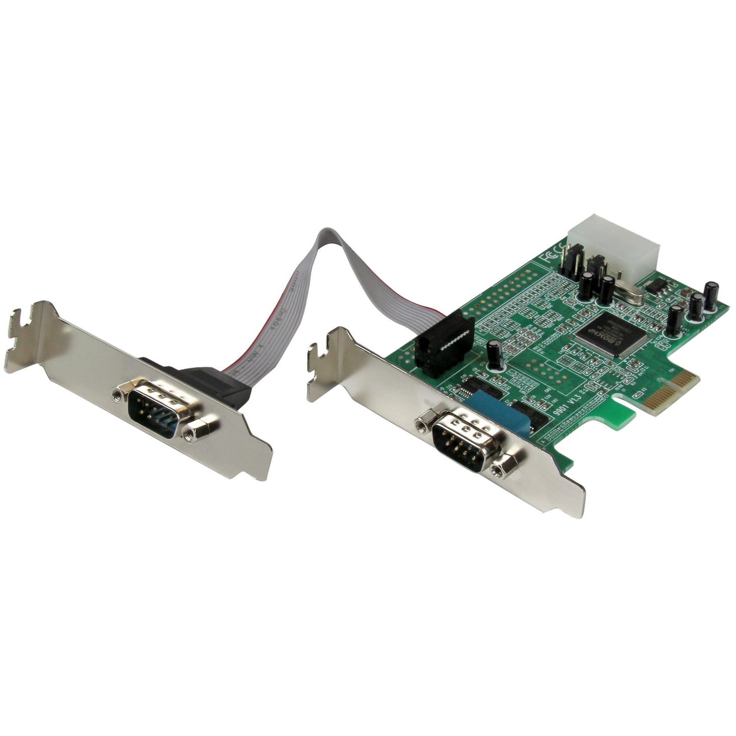 Carte adaptateur série DB9 StarTech 2 ports PCIe RS232 PEX2S953LP
