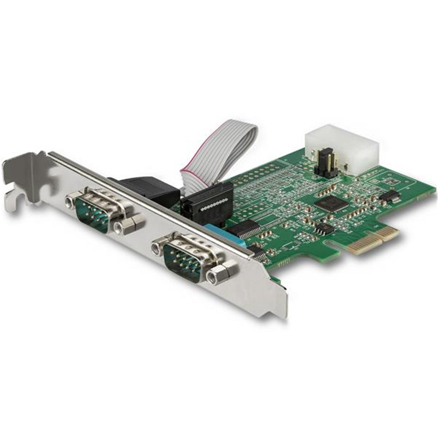 Carte adaptateur série DB9 StarTech 2 ports PCIe RS232 PEX2S953LP