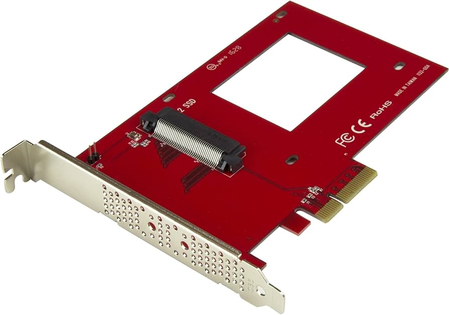 StarTech U.2 to PCIe Adapter for 2.5in NVMe SSD - PCIe x4 Card